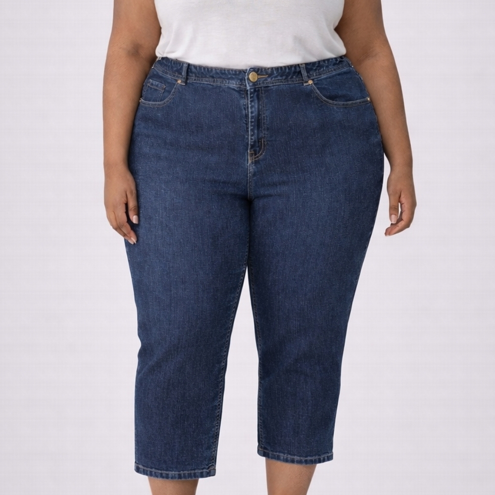 Lane Bryant Skinny Blue Jeans Short Style With Pockets for Women Size 26